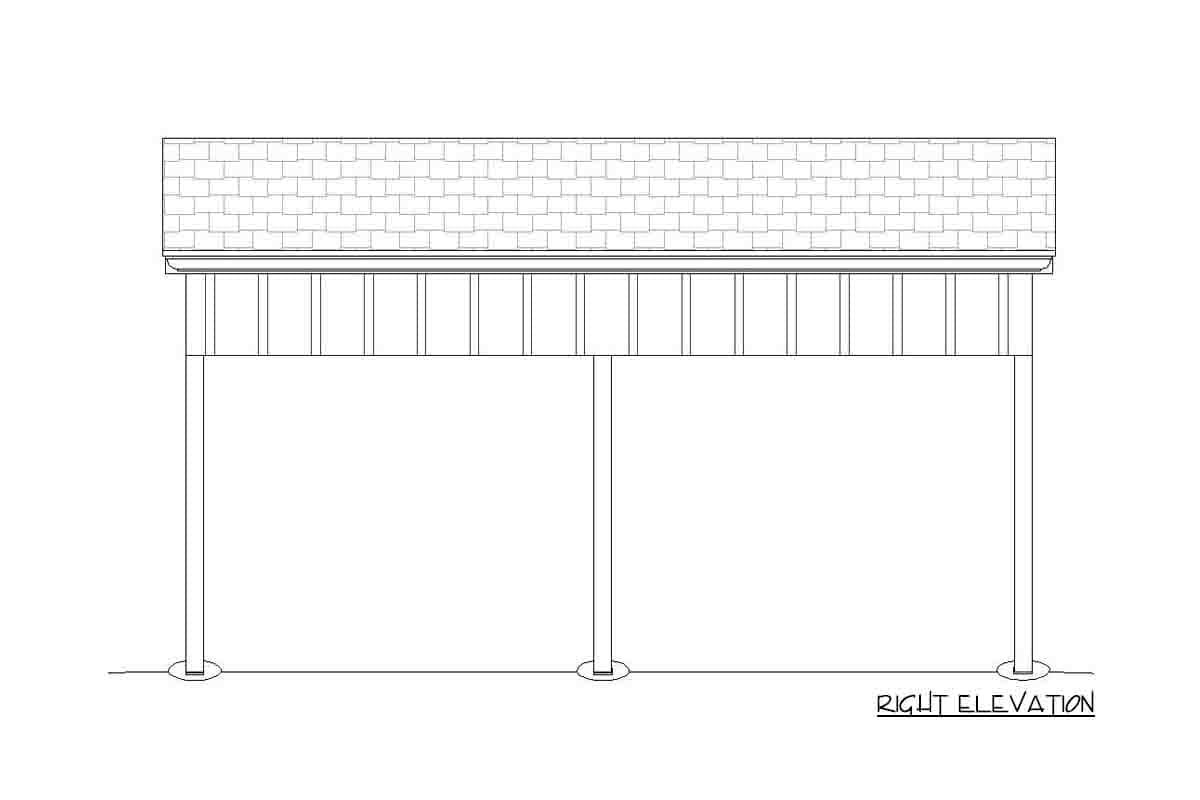 Plan 68603VR: RV Carport - Image #5