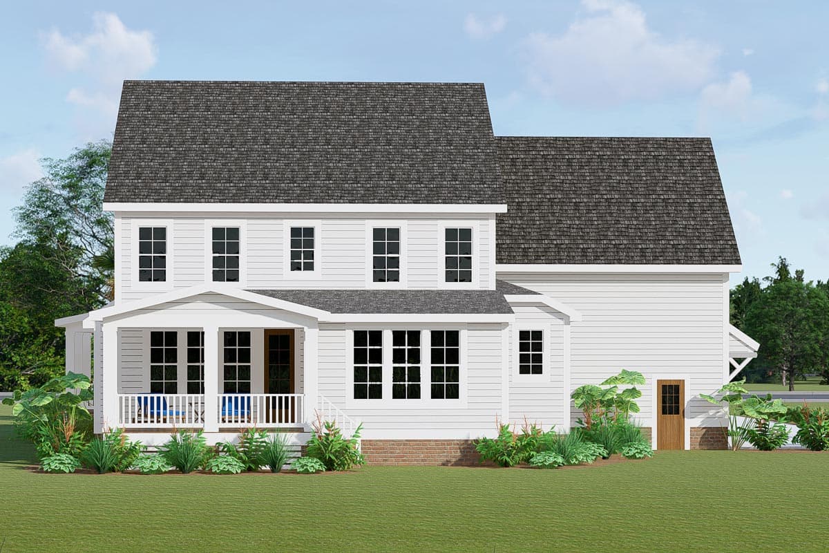 Plan 500062VV: Two-Story Farmhouse Plan Screened Porch and Attic Expansion - 3208 Sq Ft - Image #10 - Country, Farmhouse, Traditional