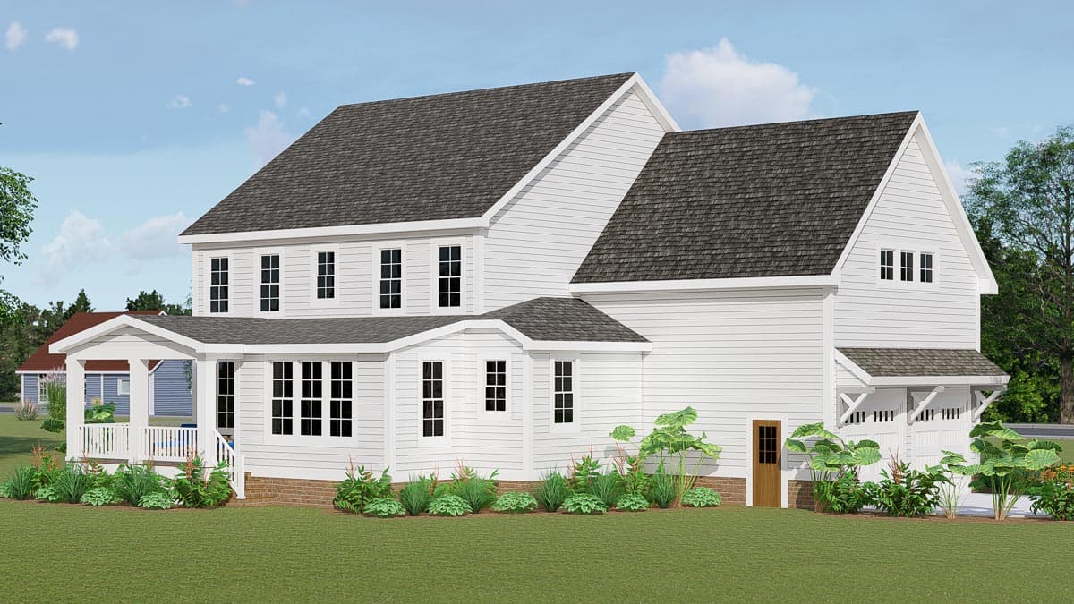 Plan 500062VV: Two-Story Farmhouse Plan Screened Porch and Attic Expansion - 3208 Sq Ft - Image #11 - Country, Farmhouse, Traditional