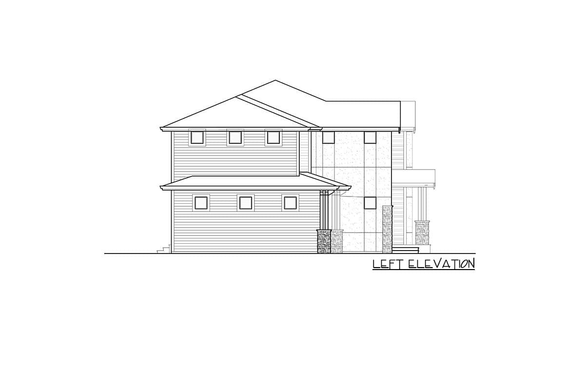 Plan 666068RAF: Two-Story Modern Mountain Home Plan with Second-Level Master - 3173 Sq Ft - Image #6 - Contemporary, Modern, Mountain, Northwest, Prairie, Transitional