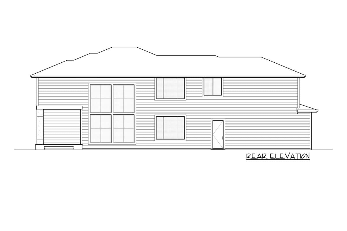 Plan 666068RAF: Two-Story Modern Mountain Home Plan with Second-Level Master - 3173 Sq Ft - Image #7 - Contemporary, Modern, Mountain, Northwest, Prairie, Transitional