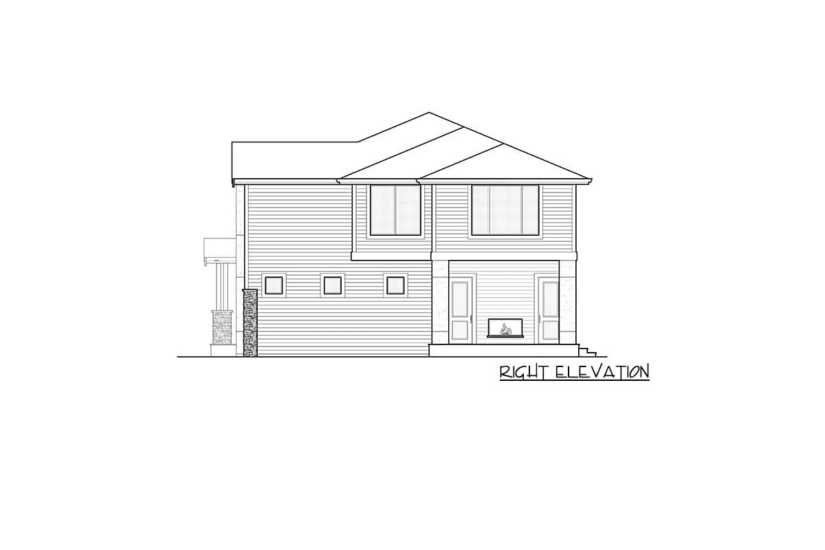 Plan 666068RAF: Two-Story Modern Mountain Home Plan with Second-Level Master - 3173 Sq Ft - Image #8 - Contemporary, Modern, Mountain, Northwest, Prairie, Transitional