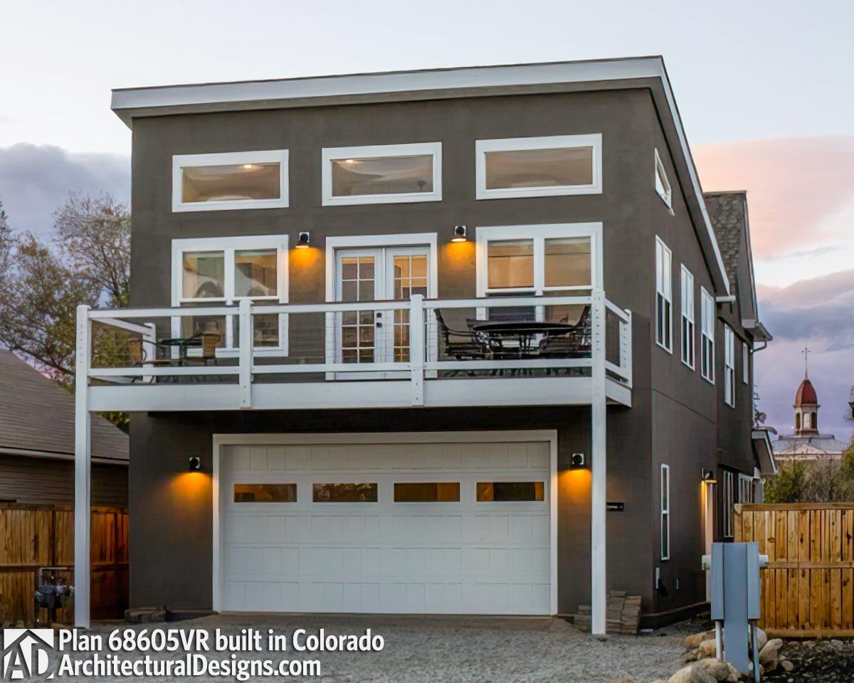 Plan 68605VR: Modern Carriage House Plan with Sun Deck - 831 Sq Ft - Image #4 - Carriage, Contemporary, Modern, Northwest