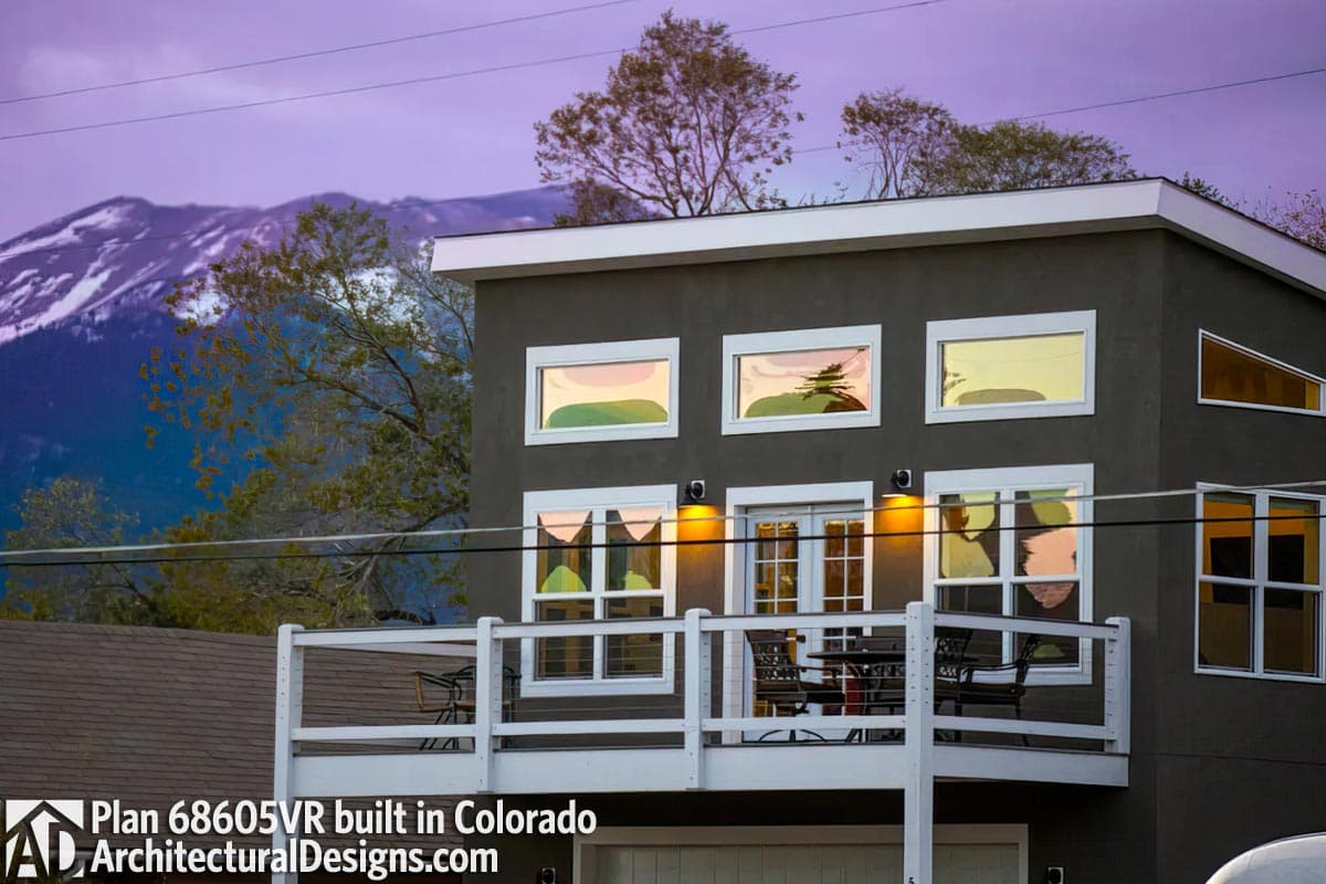 Plan 68605VR: Modern Carriage House Plan with Sun Deck - 831 Sq Ft - Image #5 - Carriage, Contemporary, Modern, Northwest