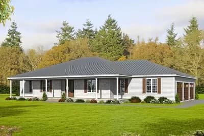 4-Bed Ranch Home Plan with Open-Concept Living