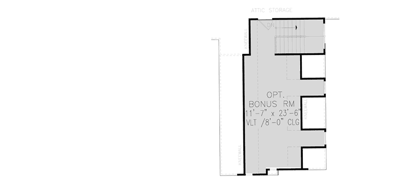Plan 25673GE: Country Home Plan with Wraparound Porch and Bonus Room - Floor Plan - Bonus Level - Country, Farmhouse, Southern