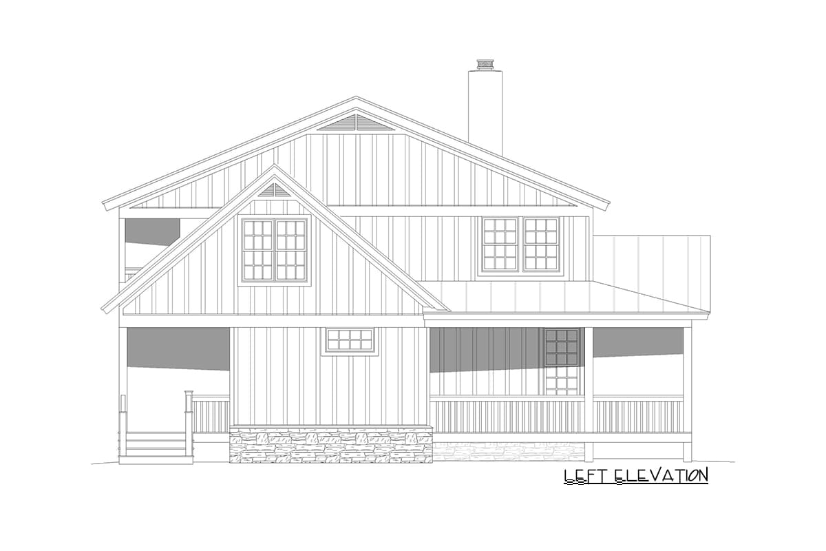 Plan 68609VR: Two-Story Country Home Plan with Plenty of Outdoor Living Space - Image #6 - Country, Southern, Traditional