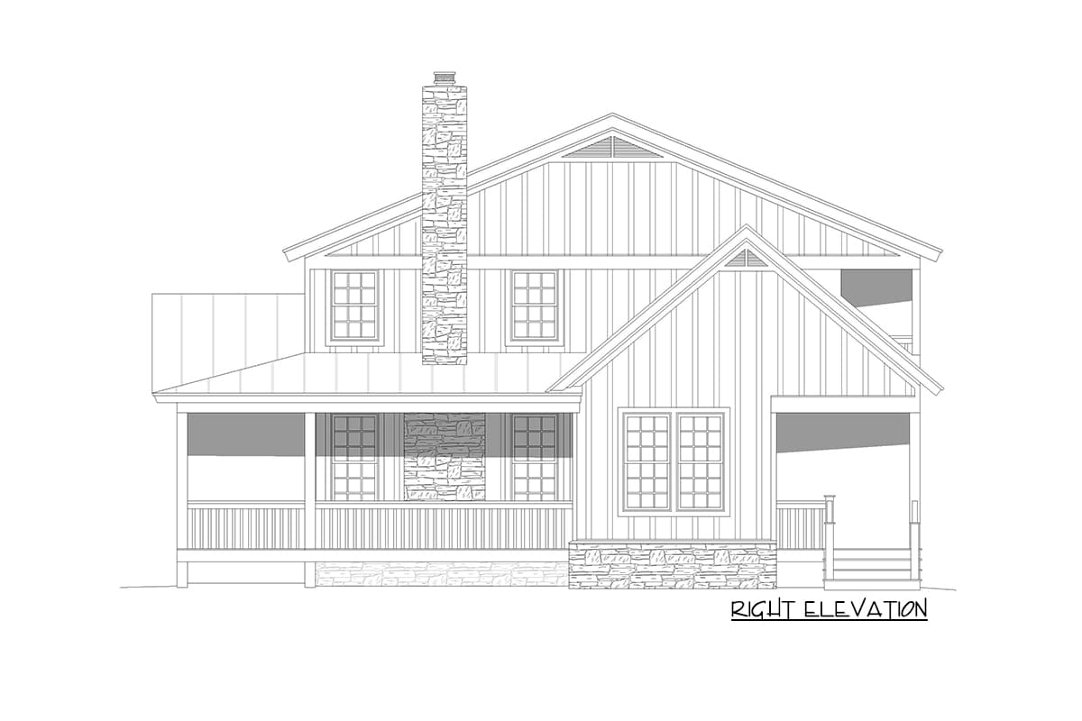 Plan 68609VR: Two-Story Country Home Plan with Plenty of Outdoor Living Space - Image #8 - Country, Southern, Traditional