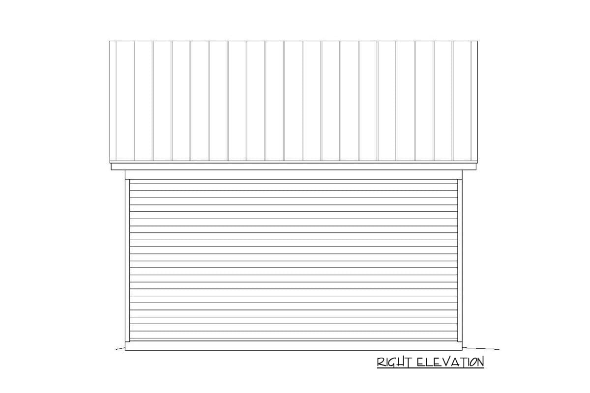 Plan 68612VR: Detached 2-Car Garage with Storage Loft - Image #4