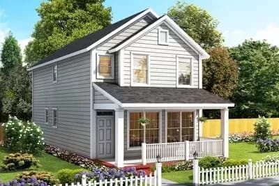 Two-Story Cottage with Second-Level Sleeping Rooms