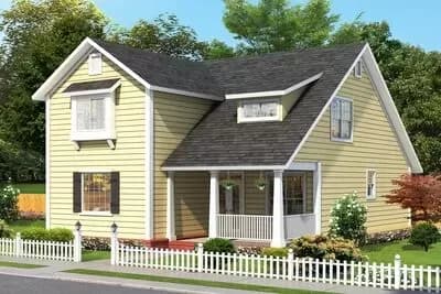 4-Bed House Plan with Upstairs Game Room
