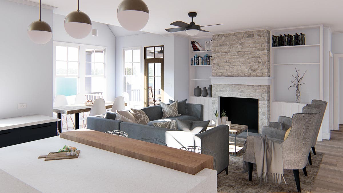 Plan 500064VV: Exclusive Craftsman Ranch House Plan - 2066 Sq Ft - Image #9 - Cottage, Country, Craftsman, Northwest, Southern