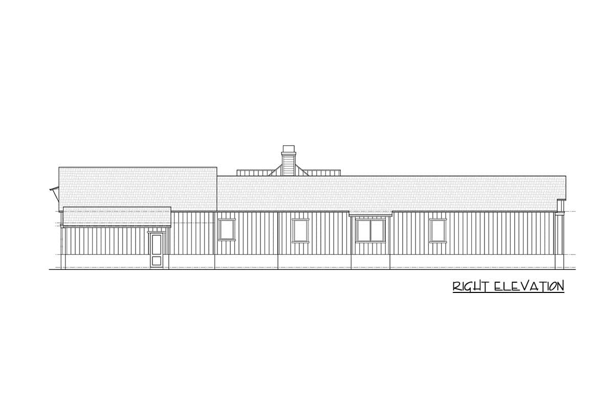 Plan 33232ZR: Modern Farmhouse Plan with Flex Room and L-Shaped Outdoor Living - 4482 Sq Ft - Image #4 - Country, Farmhouse, Modern Farmhouse, New American, Southern