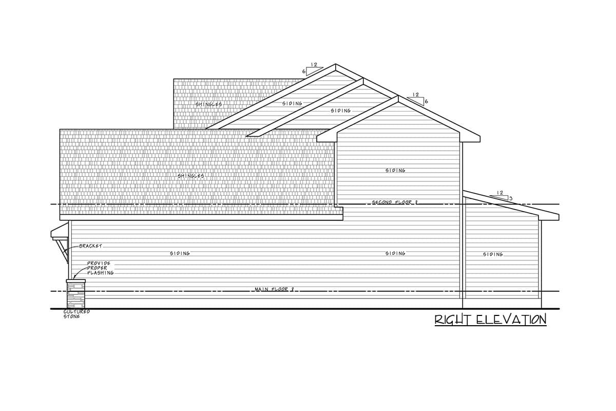 Plan 42601DB: New American House Plan with Flex Room - 2077 Sq Ft - Image #5 - Country, Craftsman, Modern Farmhouse, New American, Traditional