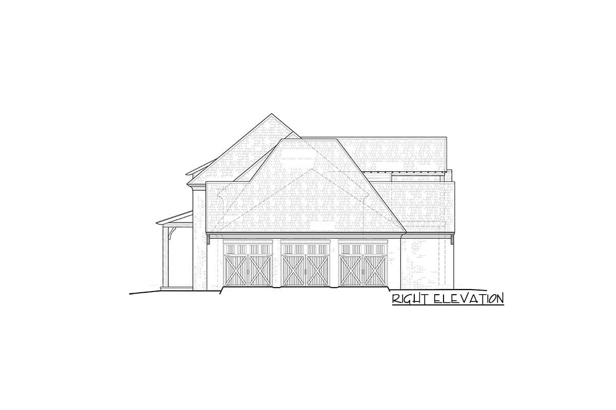 Plan 510087WDY: Two-Story French Country House Plan with Main-Floor Master - 3459 Sq Ft - Image #5 - Acadian, Contemporary, European, French Country, Louisiana-Style, Southern