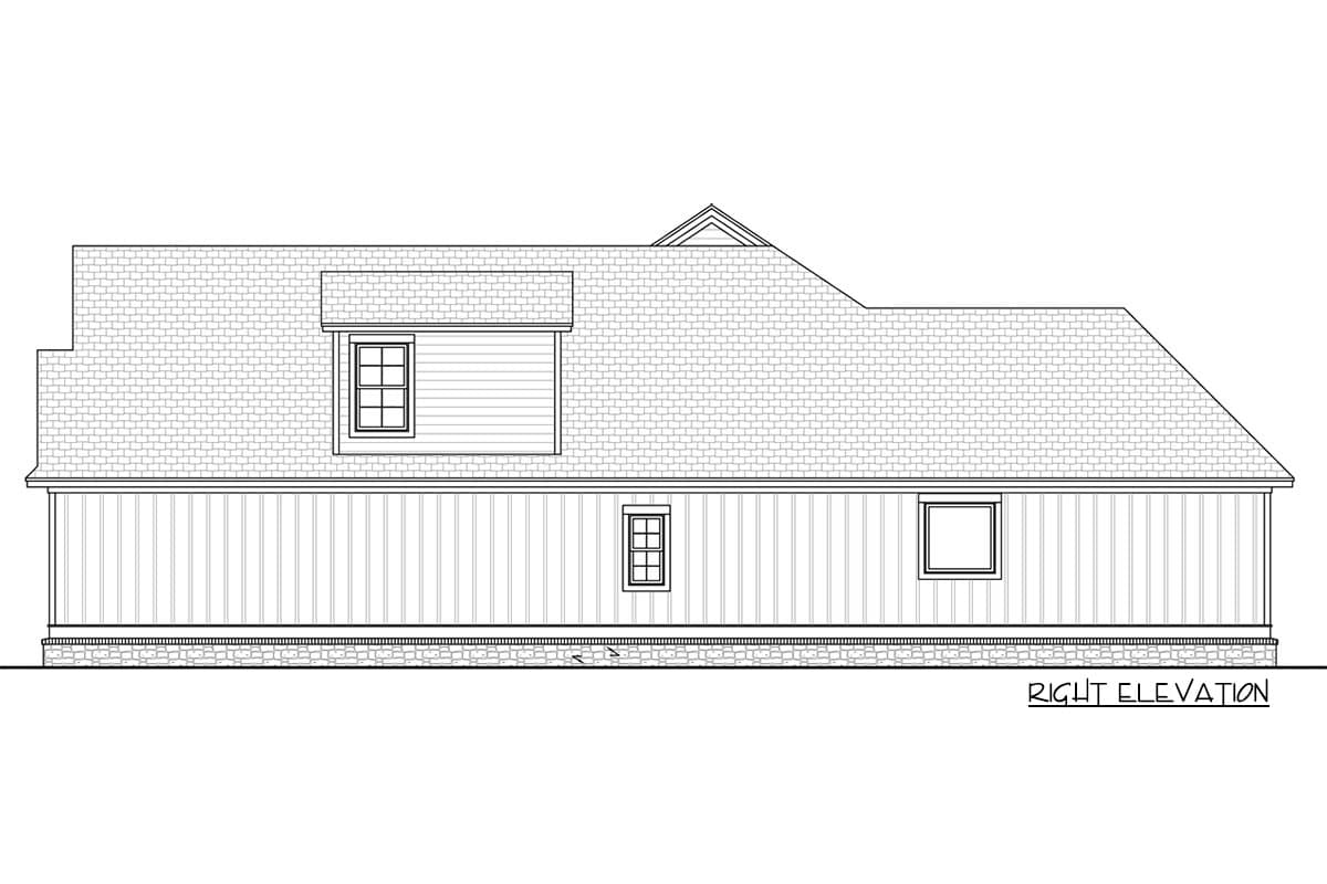Plan 51803HZ: Split Bed Country Craftsman House Plan - 2074 Sq Ft - Image #7 - Country, Craftsman, Farmhouse, New American, Traditional