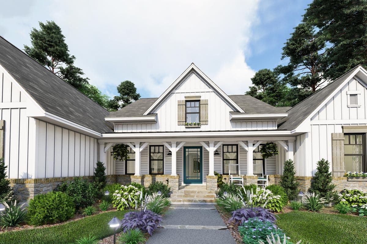 Plan 16910WG: New American Farmhouse Plan with Split Bedroom Layout - Image #6 - Country, Farmhouse, Modern Farmhouse, New American, Traditional