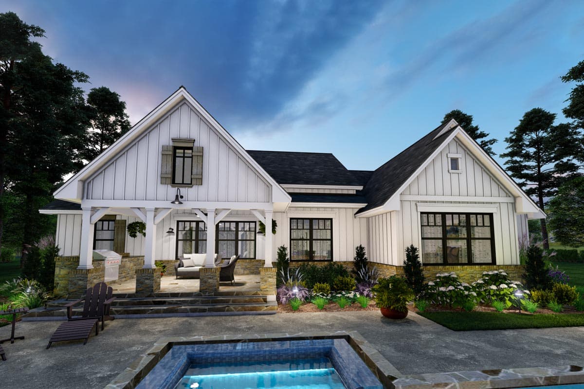 Plan 16910WG: New American Farmhouse Plan with Split Bedroom Layout - Image #8 - Country, Farmhouse, Modern Farmhouse, New American, Traditional