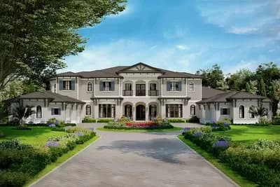 Spacious Mediterranean Beach Home Plan 