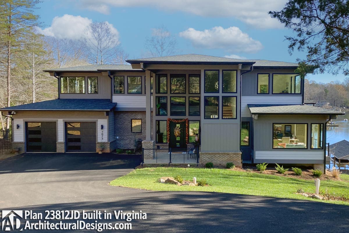 build gallery item - Modern House Plan 23812JD Comes to Life in Virginia