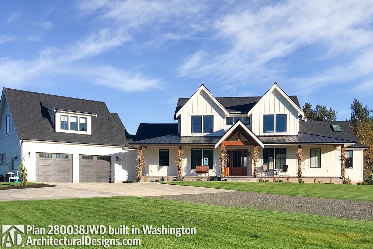 build gallery item - Modern Farmhouse Plan 280038JWD Comes to Life in Washington