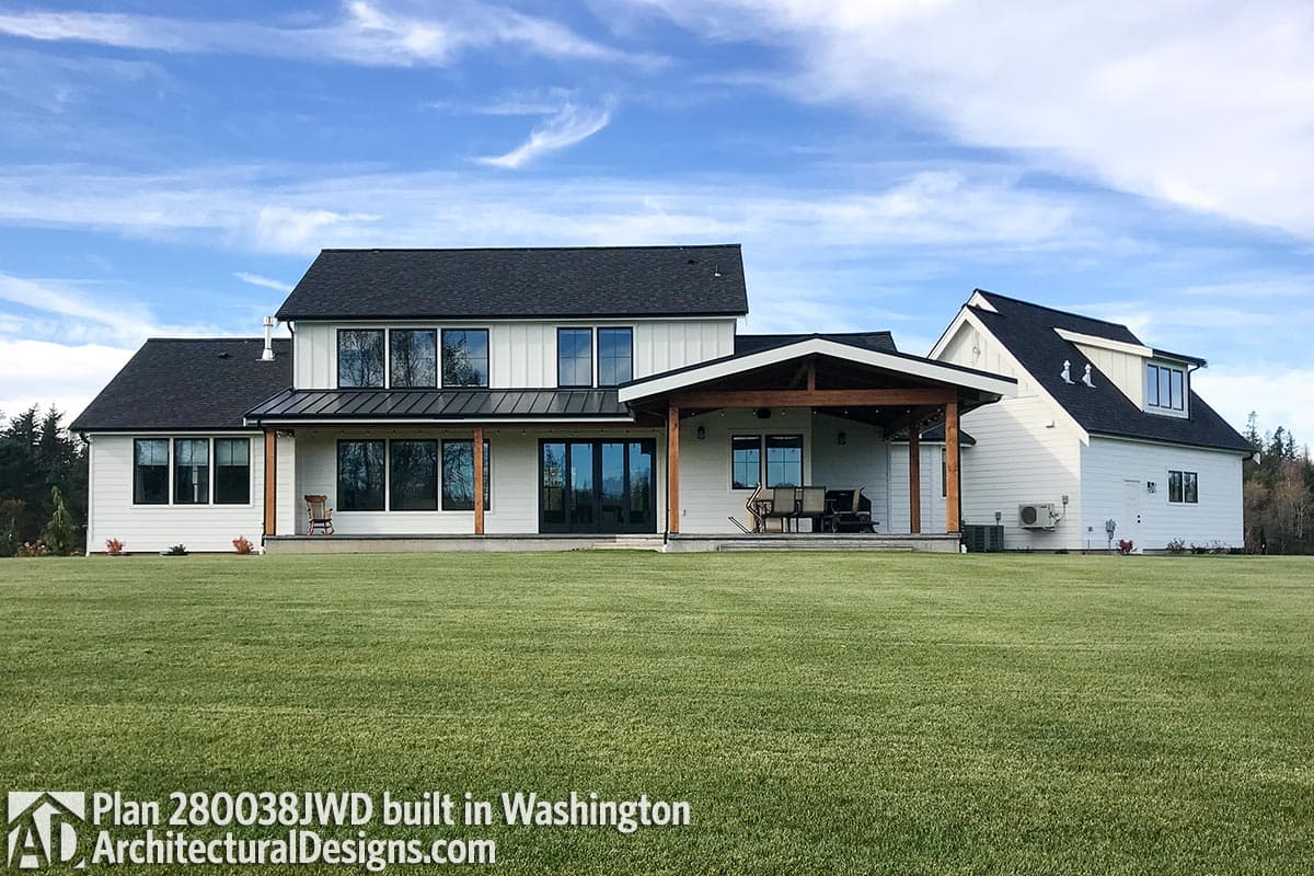 Plan 280038JWD: Beautiful 3-Bed Modern Farmhouse Plan with Angled Garage - 3216 Sq Ft - Image #5 - Country, Farmhouse, Modern Farmhouse, New American