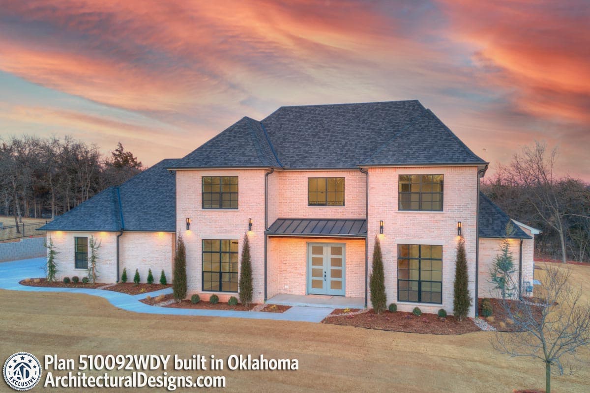 build gallery item - House Plan 510092WDY Comes to Life in Oklahoma 