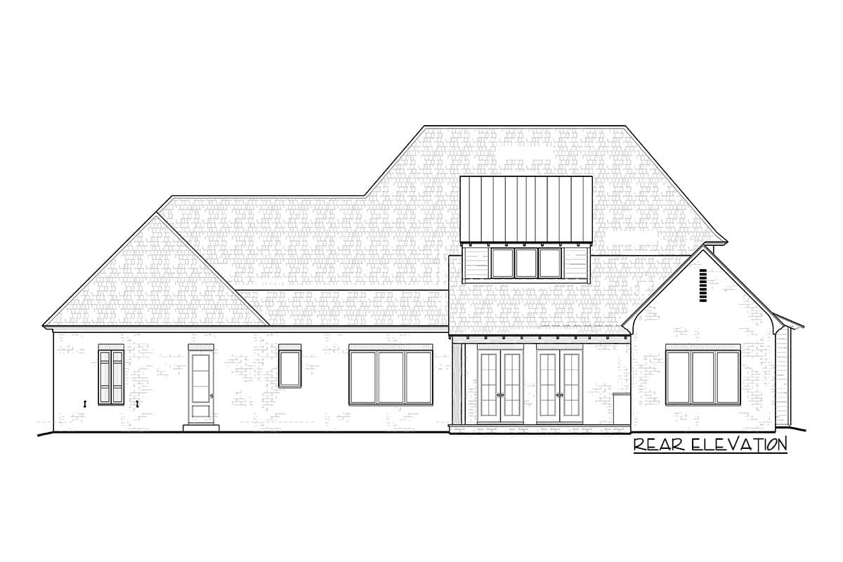 Plan 510092WDY: Two-story Southern House Plan with Home Office - Image #5 - Acadian, European, Georgian, Southern, Traditional, Transitional