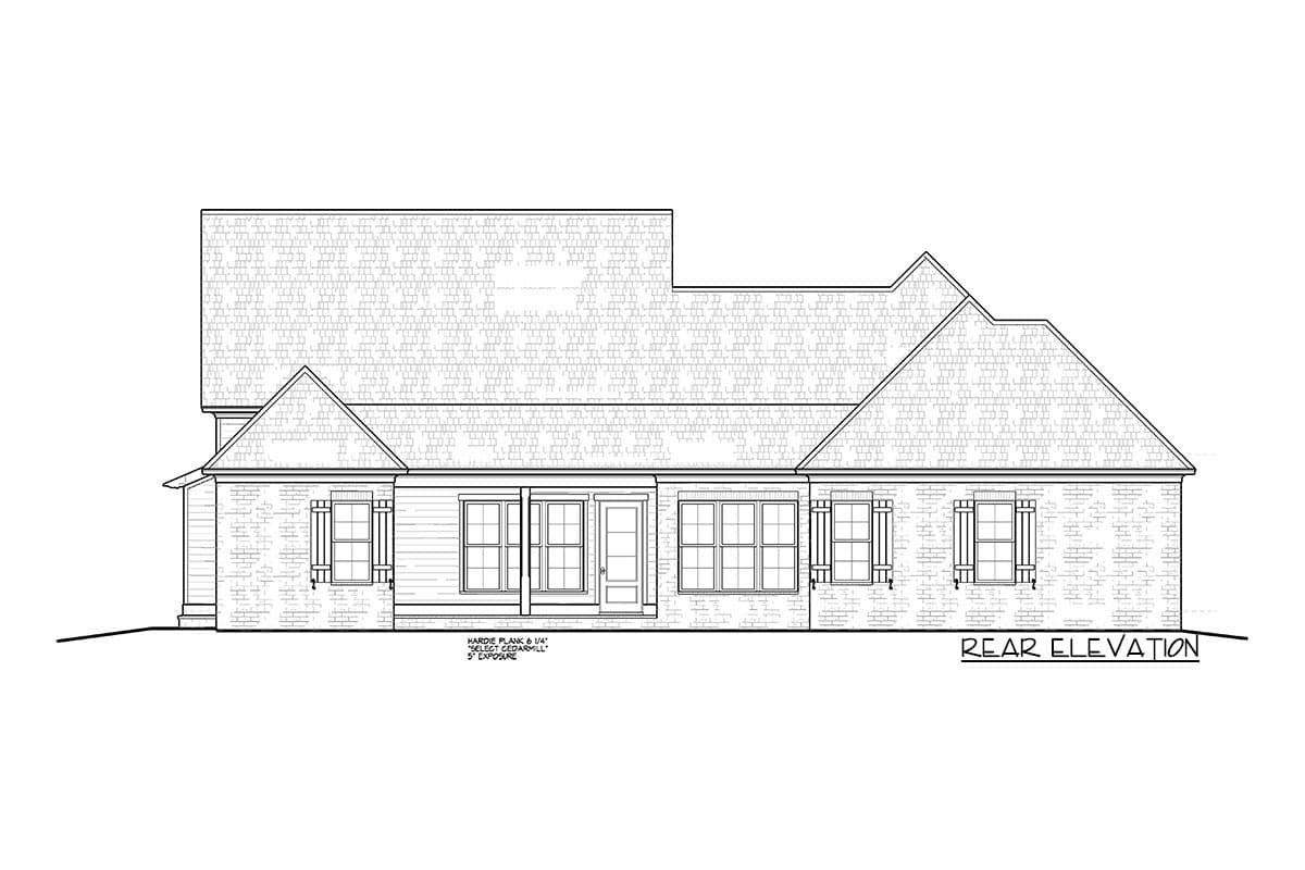 Plan 510094WDY: 3-Bed Modern Farmhouse Plan with Walk-Through Pantry and Bonus Room - Image #6 - Country, Farmhouse, Modern Farmhouse, New American