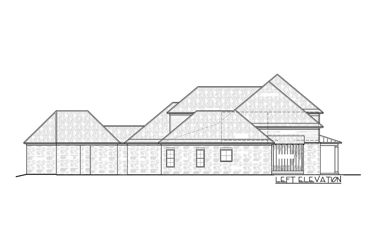 Plan 510098WDY: Spacious 4-Bed House Plan with Main-level Master  - Image #5 - Acadian, Louisiana-Style, Southern, Traditional