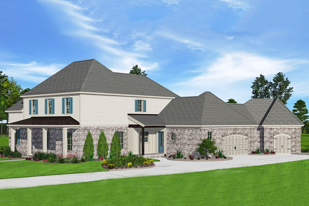 Plan 510098WDY: Spacious 4-Bed House Plan with Main-level Master  - Image #4 - Acadian, Louisiana-Style, Southern, Traditional