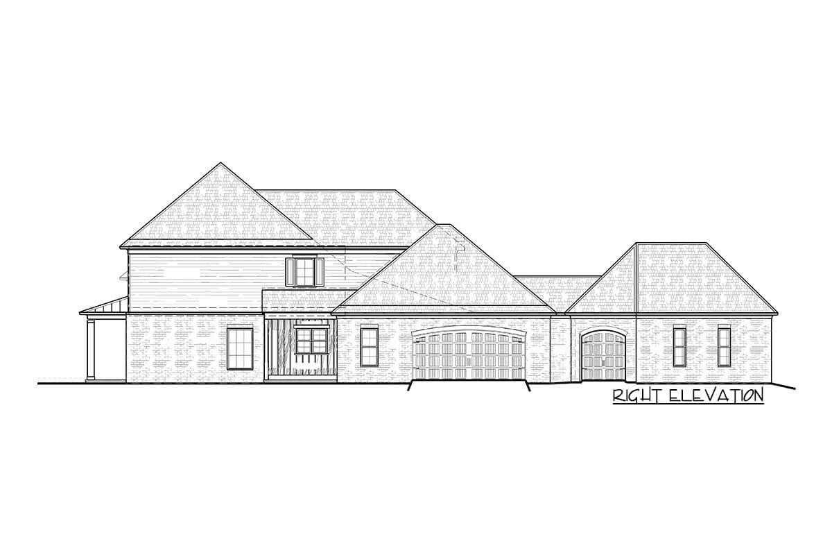 Plan 510098WDY: Spacious 4-Bed House Plan with Main-level Master  - Image #7 - Acadian, Louisiana-Style, Southern, Traditional