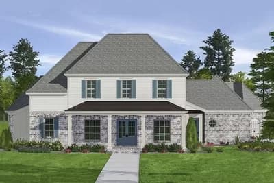 Spacious 4-Bed House Plan with Main-level Master 