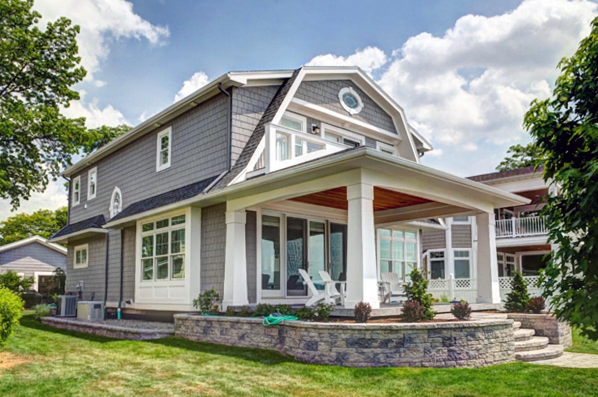 Plan 790064GLV: Two-Story Country Cottage House Plan with Gambrel Roof - Image #4 - Barndominium, Cottage, Country, Shingle, Vacation