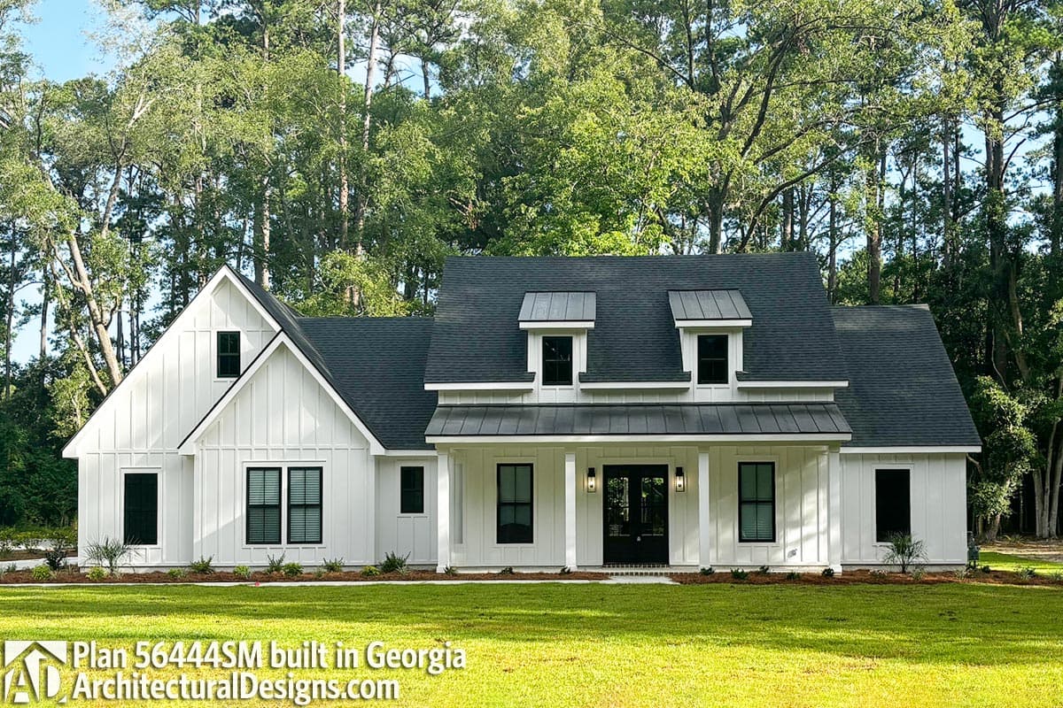 build gallery item - Modern Farmhouse Plan 56444SM Comes to Life in Texas!