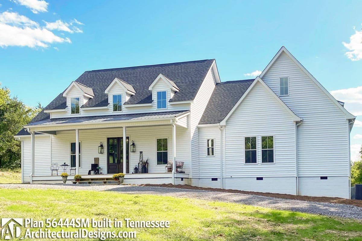 build gallery item - House Plan 56444SM comes to life in Tennessee with modified dormers
