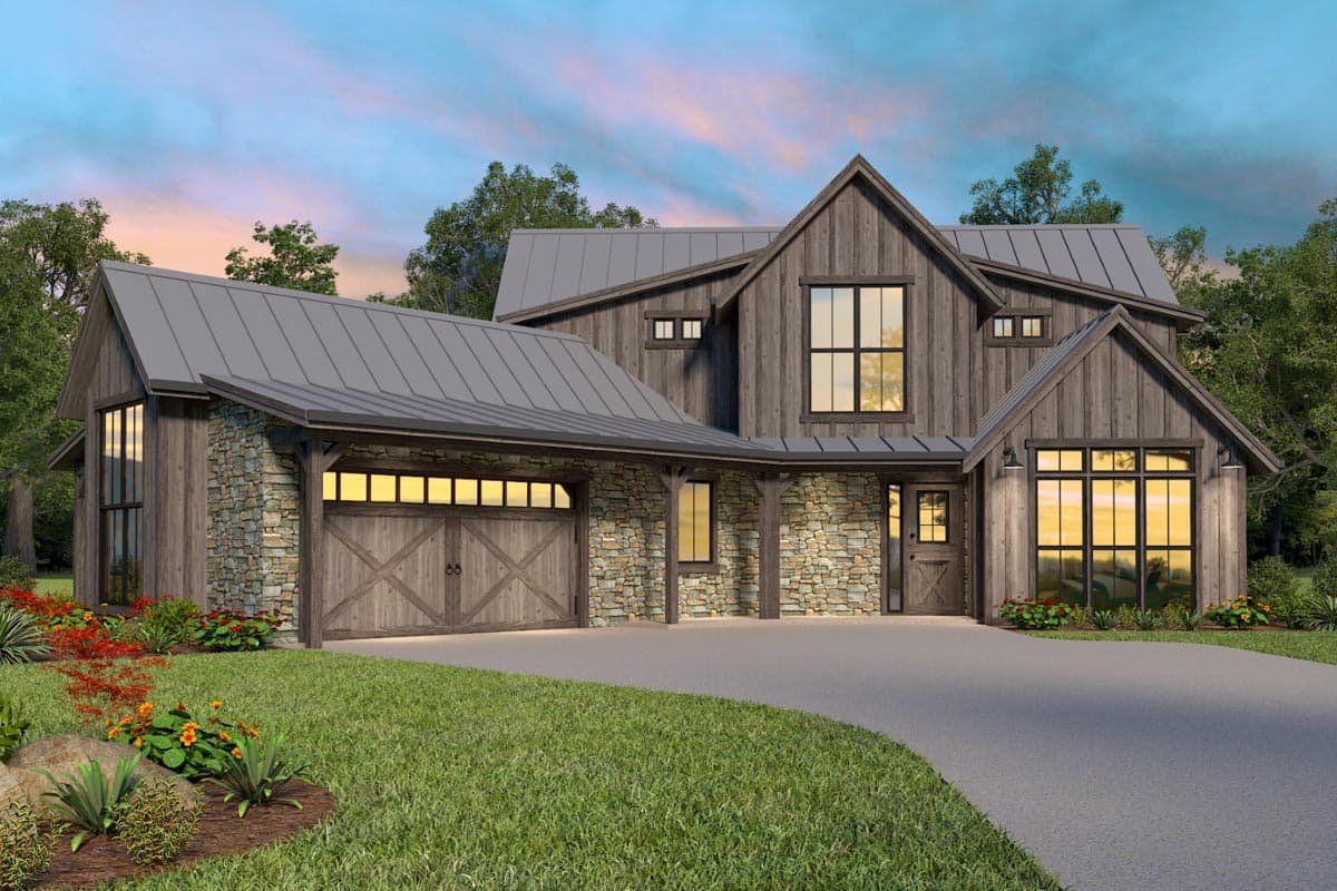 Plan 85316MS: Modern Farmhouse Plan with Great Views To The Back - Image #4 - Barndominium, Country, Farmhouse, Modern Farmhouse, Mountain, New American, Rustic