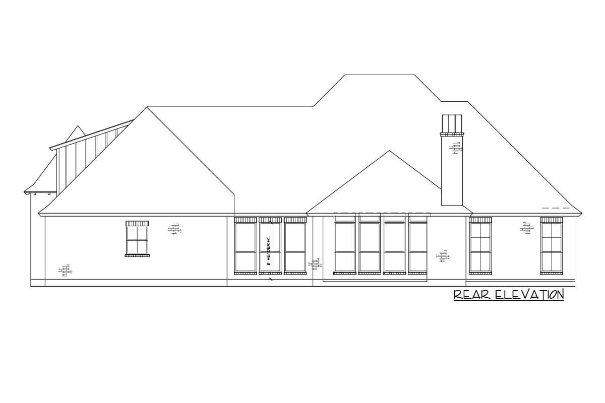 Plan 56445SM: Southern-Style Acadian with Outdoor Kitchen and Wrap-Around Porch - Image #6 - Acadian, Country, Louisiana-Style, Southern