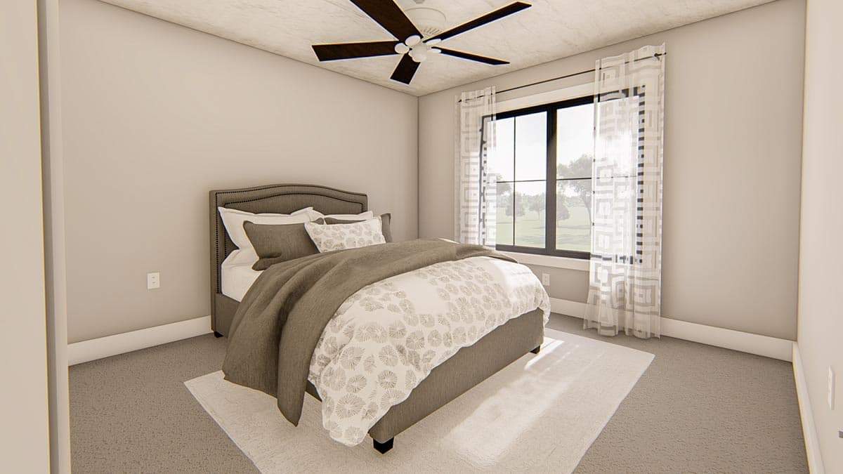 Plan 62772DJ: 4 Bedroom Modern Farmhouse Plan with Front-Loading Barn-Style Garage - 2835 Sq Ft - Image #12 - Barndominium, Country, Farmhouse, Modern Farmhouse, Traditional