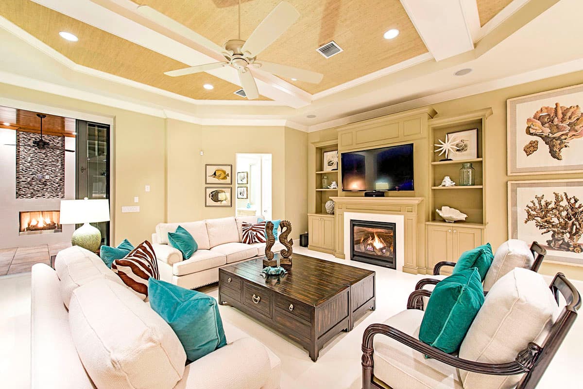 Plan 24116BG: Exclusive Contemporary Vacation Home Plan with a Golf Cart Area in Garage - Image #7 - Coastal, Contemporary, European, Florida-Style, Vacation