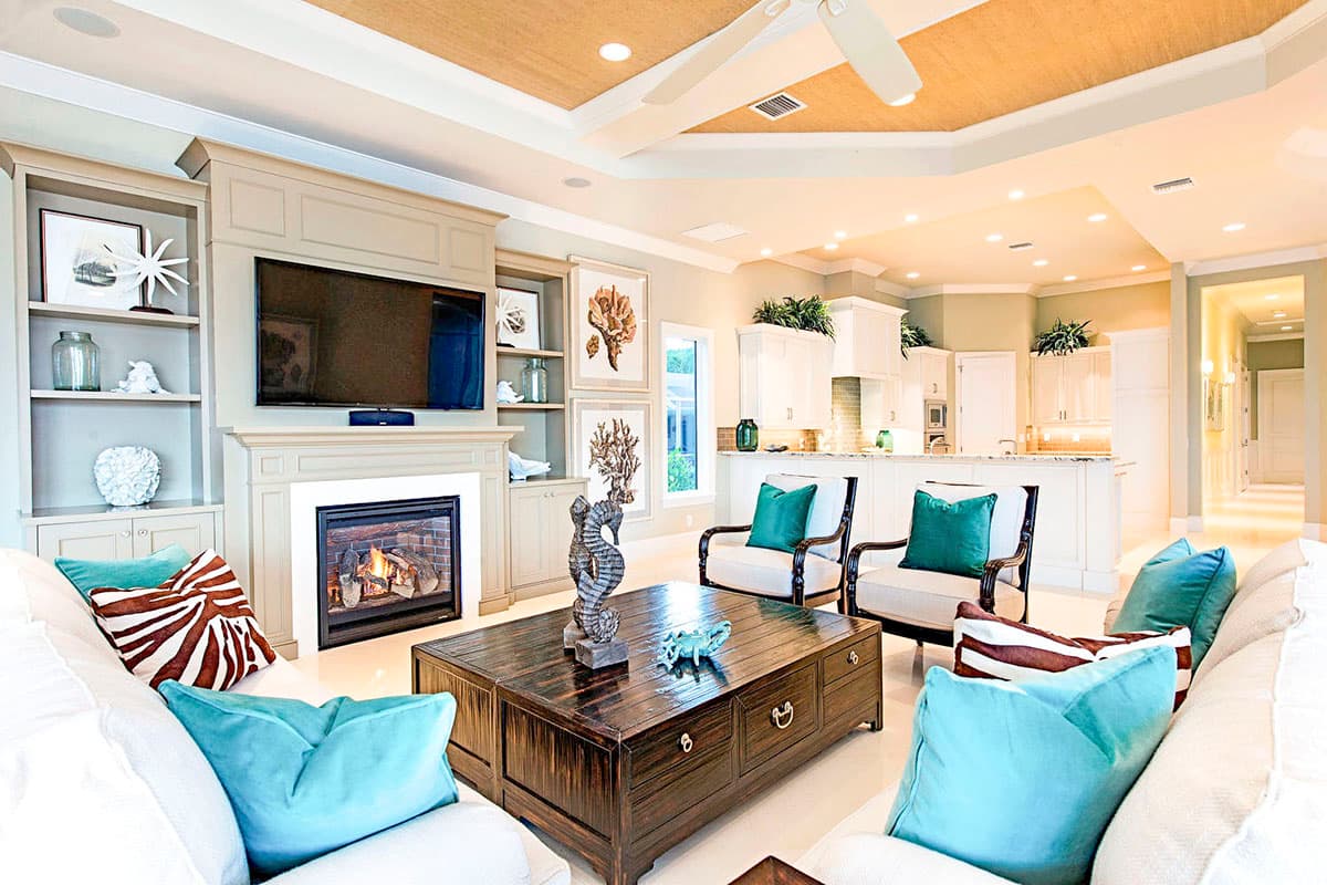 Plan 24116BG: Exclusive Contemporary Vacation Home Plan with a Golf Cart Area in Garage - Image #8 - Coastal, Contemporary, European, Florida-Style, Vacation