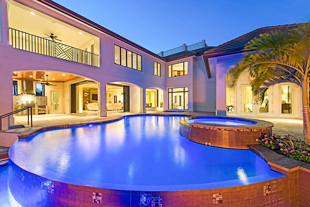 Plan 24116BG: Exclusive Contemporary Vacation Home Plan with a Golf Cart Area in Garage - Image #4 - Coastal, Contemporary, European, Florida-Style, Vacation