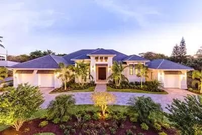 Luxurious Mediterranean Beach Home with Open-Concept Floor Plan