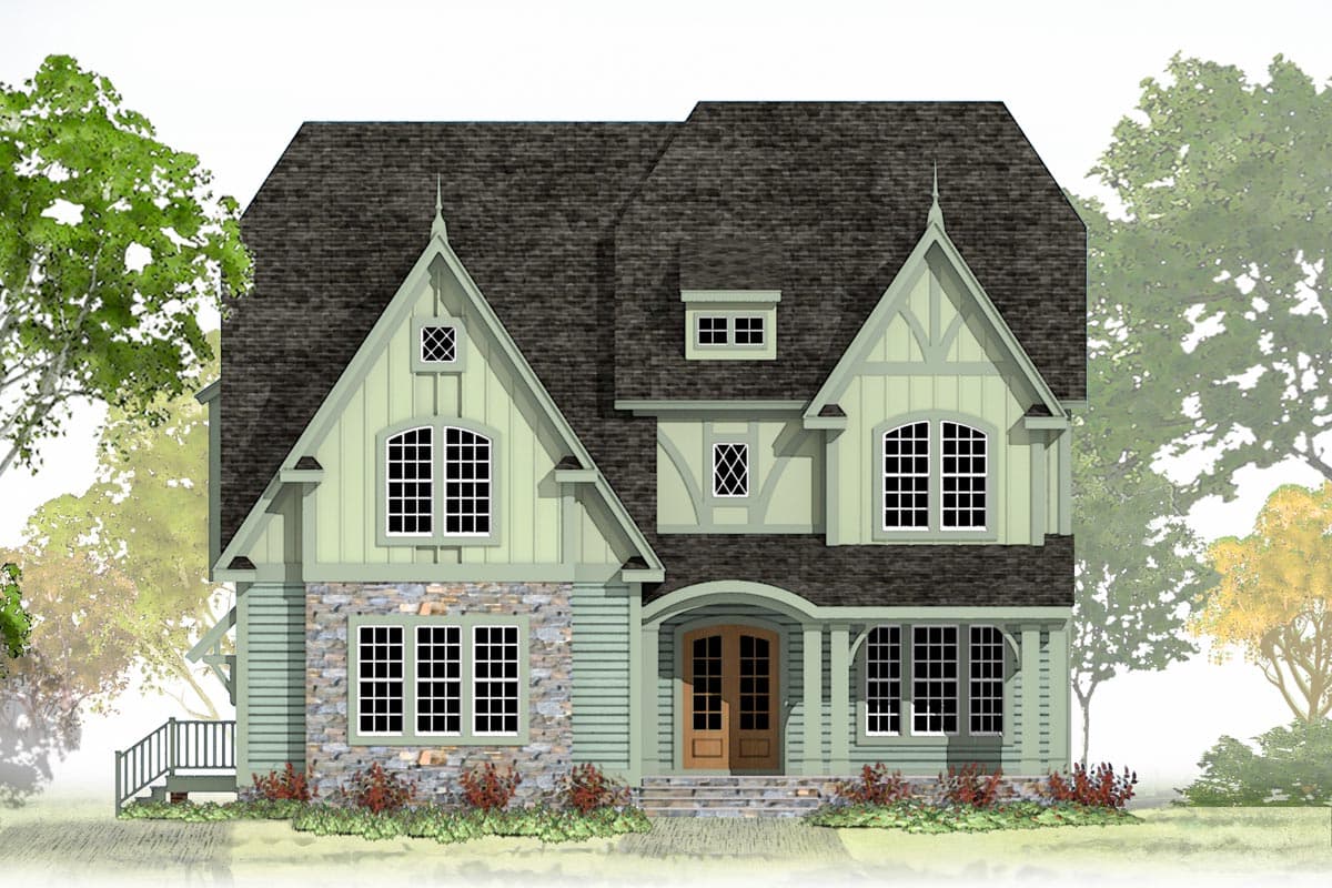 Plan 500065VV: Exclusive Tudor House Plan with Third Floor Expansion - 3640 Sq Ft - Image #14 - European, New American, Tudor
