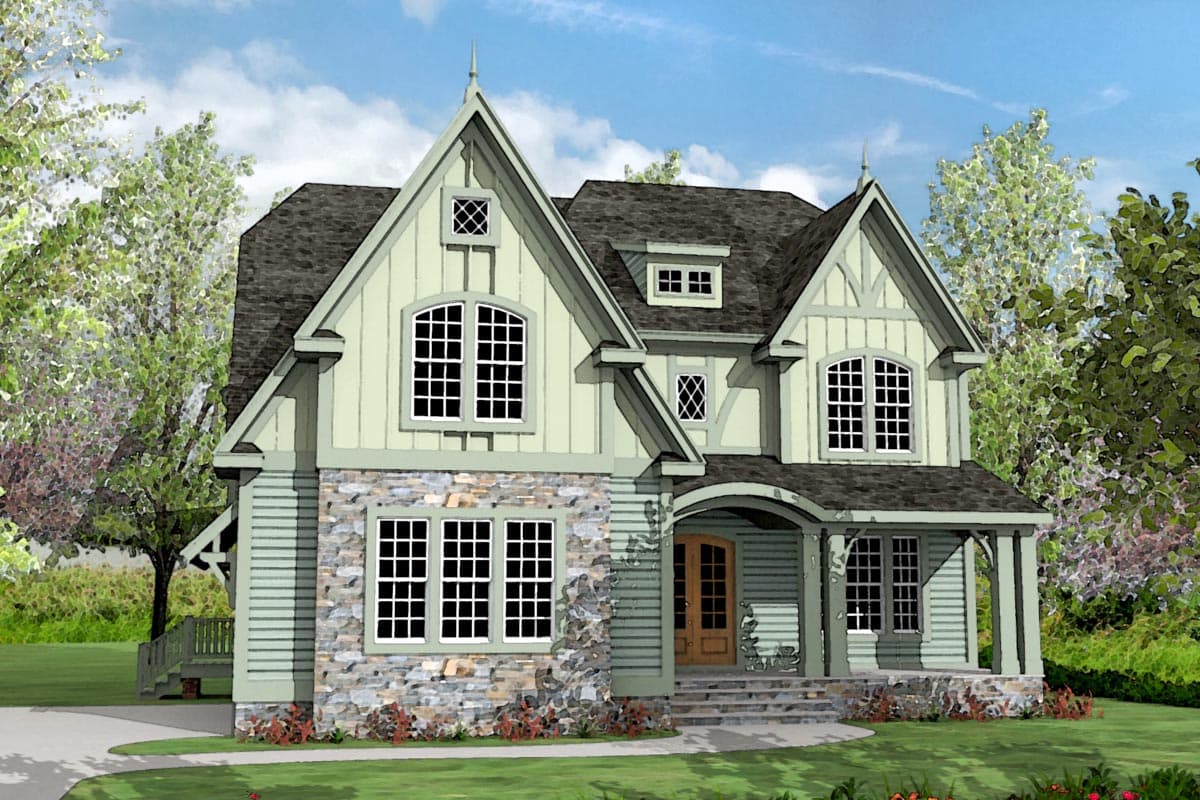 Plan 500065VV: Exclusive Tudor House Plan with Third Floor Expansion - 3640 Sq Ft - Image #13 - European, New American, Tudor