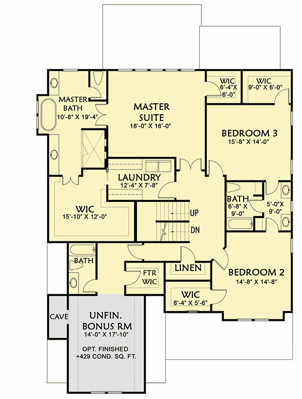 Plan 500065VV: Exclusive Tudor House Plan with Third Floor Expansion - 3640 Sq Ft - Floor Plan - 2nd Floor - European, New American, Tudor