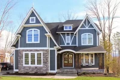 Exclusive Tudor House Plan with Third Floor Expansion - 3640 Sq Ft