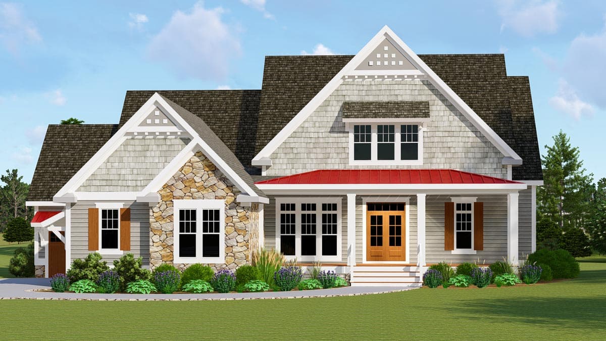 Plan 500066VV: Stunning 4-Bed New American House Plan with Loft and Unfinished Attic Space - 3097 Sq Ft - Image #13 - Country, Craftsman, New American, Southern
