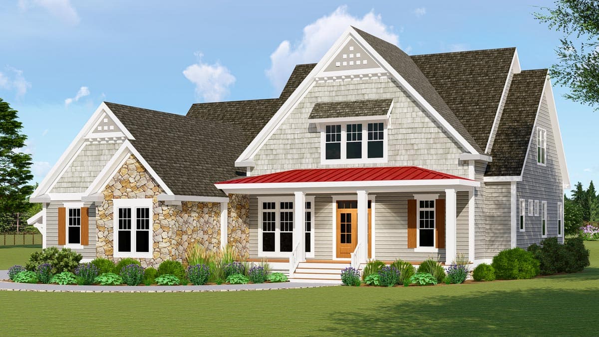 Plan 500066VV: Stunning 4-Bed New American House Plan with Loft and Unfinished Attic Space - 3097 Sq Ft - Image #14 - Country, Craftsman, New American, Southern