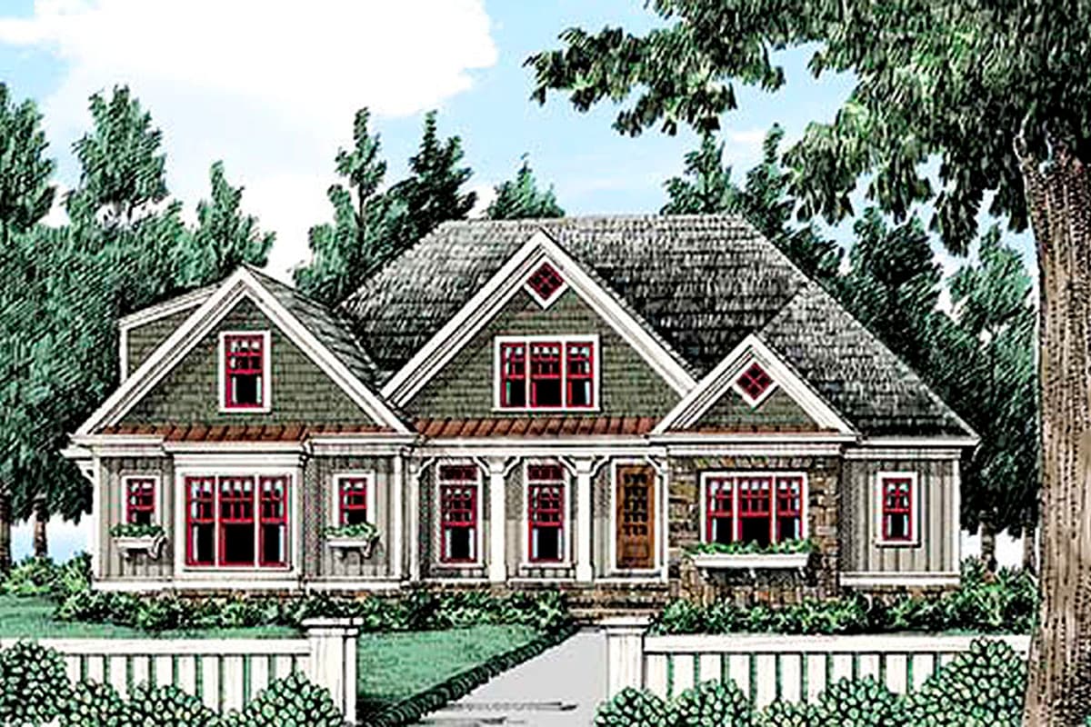 Plan 710245BTZ: New American House Plan with Main Floor Master and Bonus Over Garage - Image #10 - Craftsman, New American, Northwest
